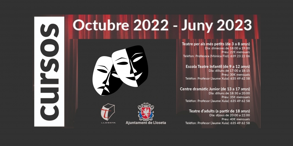 Cursos de Teatre 2022/2023